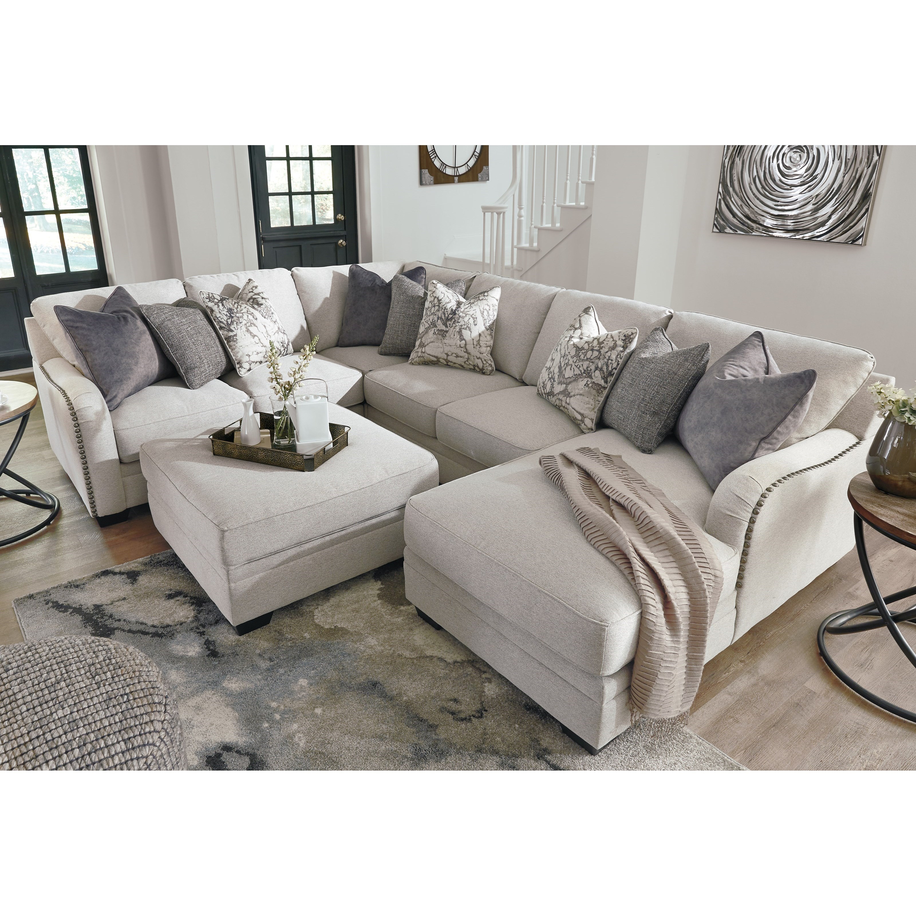 Benchcraft dellara chalk on sale chaise sectional stores